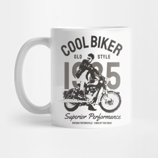 Cool biker vintage road adventure cafe paris retro feel Mug